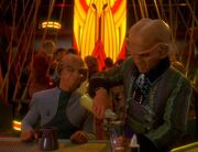 Quark and Rom in Quark's bar in Body Parts