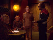 Regana Tosh, Quark, Odo, and Worf