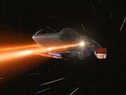 USS Rio Grande firing phasers