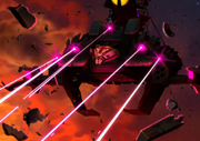 Pakled ship firing phasers