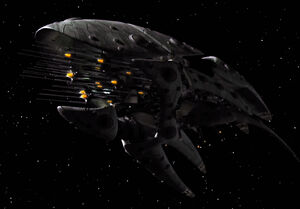 Romulan drone ship (quarter)