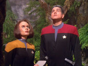 B'Elanna Torres and Chakotay, 2372