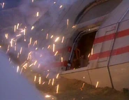 Blown emergency hatch