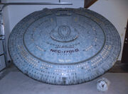 Enterprise-D saucer section model