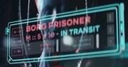 A display graphic speaking of a Borg prisoner in transit