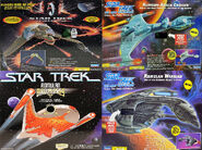 Klingon and Romulan vessels packaging