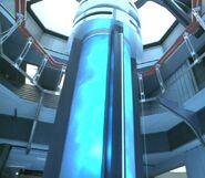 The warp core of an Intrepid-class starship