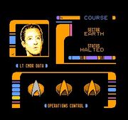 Star Trek - The Next Generation (NES) navigation screen