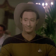 Data wearing a Stetson.jpg (622 KB) Data wearing a "Stetson"