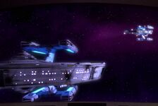 PicardManeuver3.jpg (138 kB) De Stargazer verschijnt korte tijd op twee plaatsen tegelijkertijd