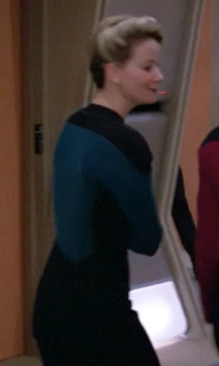 In a corridor Played by an unknown actress (TNG: "11001001")
