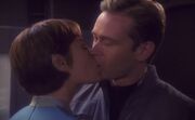 T'Pol kisses Sim