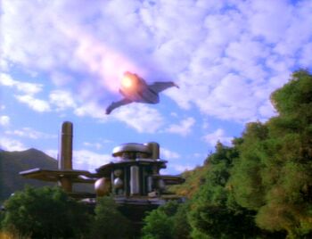 Bajoran raider over Bajor