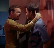 Evil Kirk and McCoy