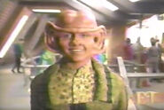 Cornett in full Ferengi makeup