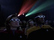 Janeway und Tuvok mit 3D-Brillen