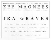 Ira Graves' Zee Magnees certificate