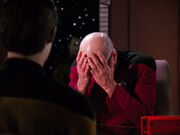 Picard impatient with Data