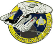 Badge USS Enterprise-D 57 mm (cadeau 1er envoi)