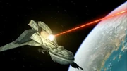 Klingon b-o-p hit by phase cannon, Augments