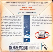 Star Trek (Reel Set B499, 1968) Original Release back cover Adapts "The Omega Glory"