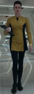 Una skant 2259.png (198 KB) Commander Una Chin-Riley in a command gold skant uniform