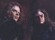 B'Elanna and Miral on barge