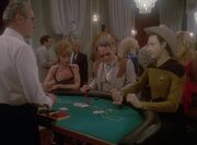 Data spielt Blackjack