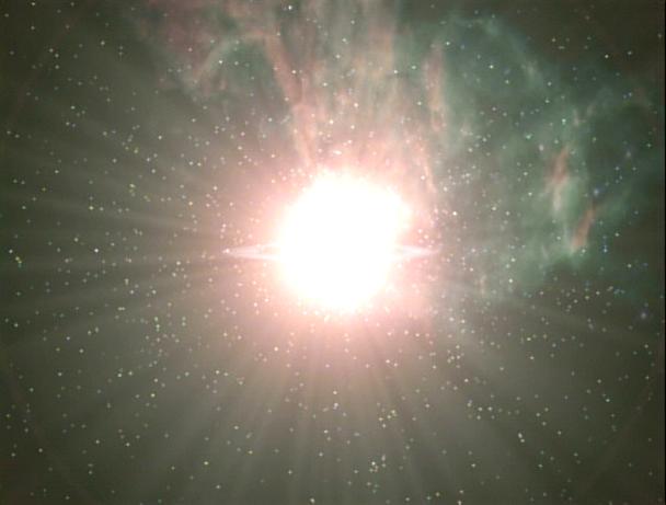 star of the supernova explosion