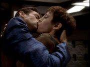 Bashir and Kira kiss