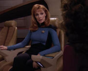 Beverly Crusher in command, 2370