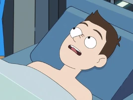 ...as an injured Bajoran crew member