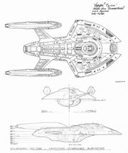 Nova class design sketch and orthographic views