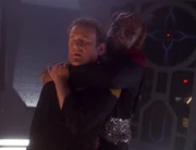 O'Brien and Worf fight