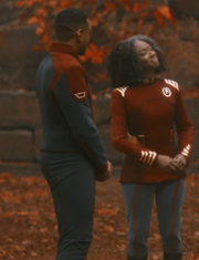 Standard and flag officer 33rd century uniforms