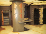 DS9 infirmary during construction