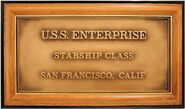 Franklin Mint USS Enterprise dedication plaque