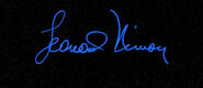 Leonard Nimoy Unterschrift Star Trek VI
