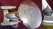 Vacuum-metallized gold USS Enterprise-D prototype/promotional variant