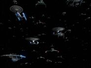 Several Klingon Birds-of-Prey in the Second Fleet
