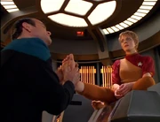 The Doctor massages Kes