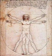 Schemat ciała ludzkiego, Leonarda Da'Vinci