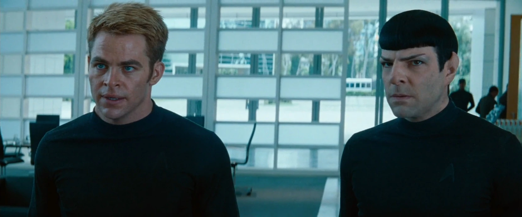 Kirk and Spock meet with Marcus