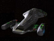 USS Voyager partially assimilated