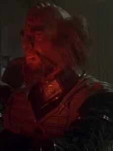 ...as the Klingon helmsman.
