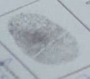 Fingerprint on a NSA ID