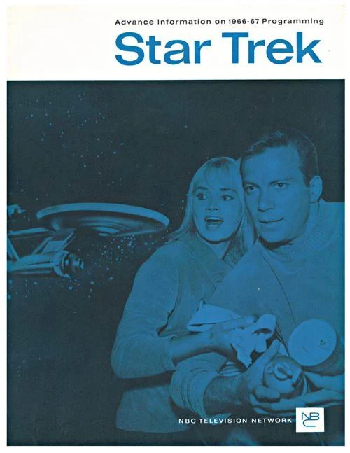 NBC 1966-167 television brochure cover with William Shatner and Andrea Dromm