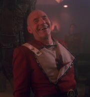 Picard stabbed and laughing