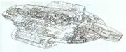 USS Defiant canceled cutaway poster