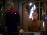 Benjamin Sisko and Odo, 2372